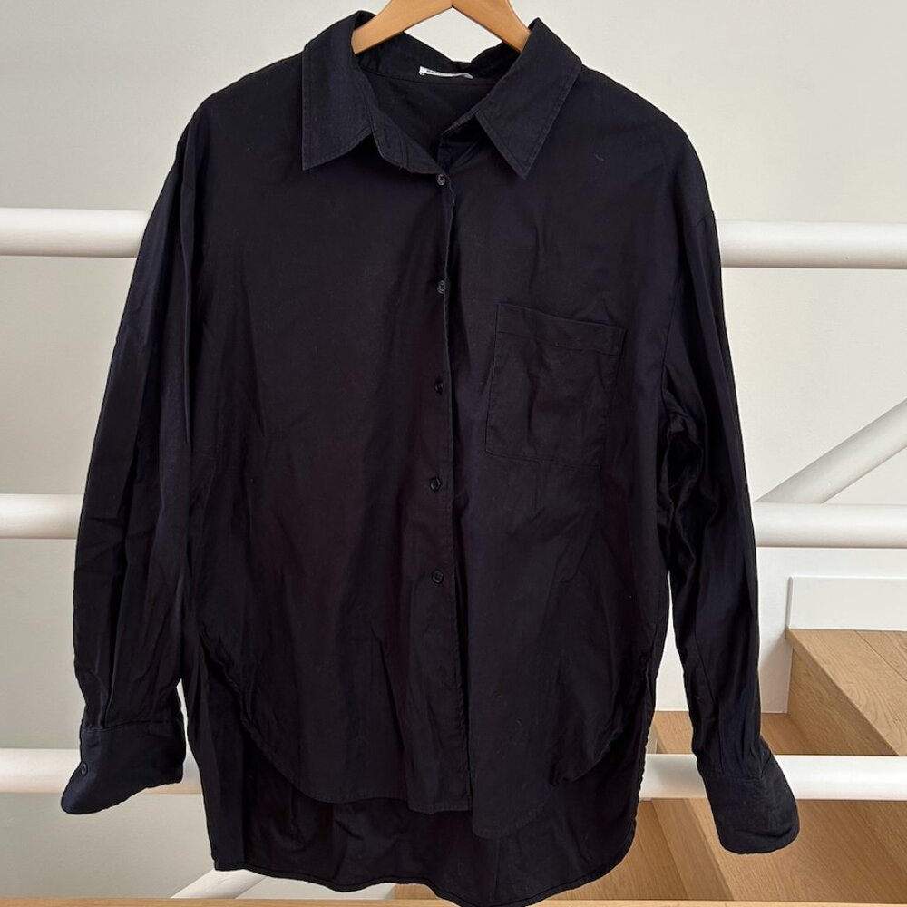 Reformation Will Oversized Button Down Shirt In B… - image 1